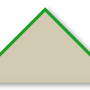 Foulard scout Naturel Chine CC38 Biais Vert Prairie