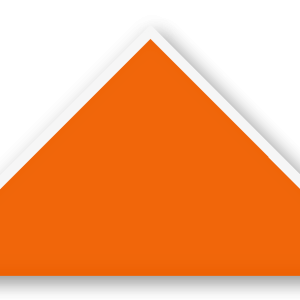 Foulard scout Orange CC24 Biais Blanc