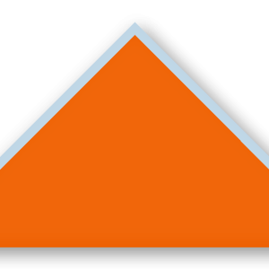 Foulard scout Orange CC24 Biais Bleu Glacier