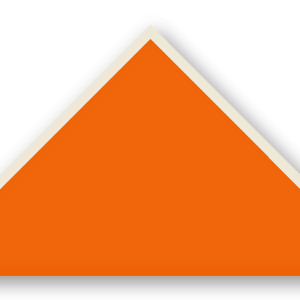 Foulard scout Orange CC24 Biais Ecru Naturel