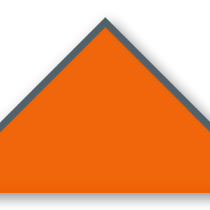 Foulard scout Orange CC24 Biais Gris Ardoise