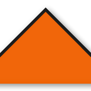 Foulard scout Orange CC24 Biais Noir