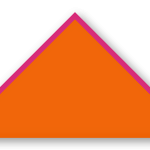 Foulard scout Orange CC24 Biais Rose Vif