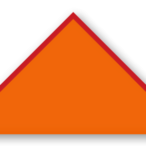 Foulard scout Orange CC24 Biais Rouge
