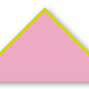 Foulard scout Rose Bonbon Biais Jaune Citron