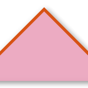 Foulard scout Rose Bonbon Biais Orange