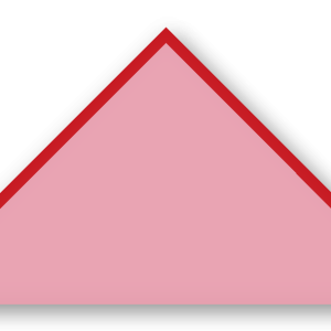 Foulard scout Rose CC42 Biais Rouge