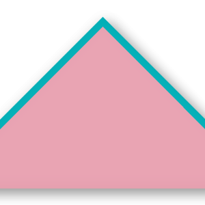 Foulard scout Rose CC42 Biais Turquoise