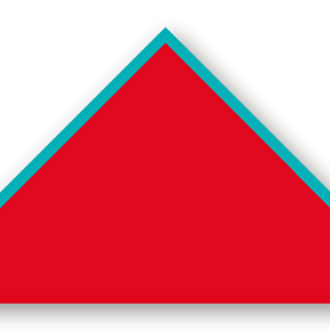 Foulard scout Rouge CC21 Biais Turquoise