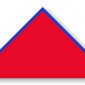 Foulard scout Rouge Biais Bleu Electrique
