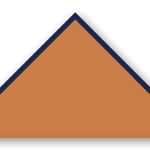 Foulard scout Rouille CC23 Biais Bleu Marine