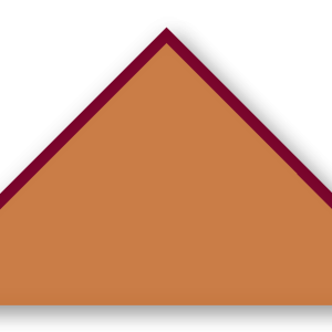 Foulard scout Rouille CC23 Biais Bordeaux