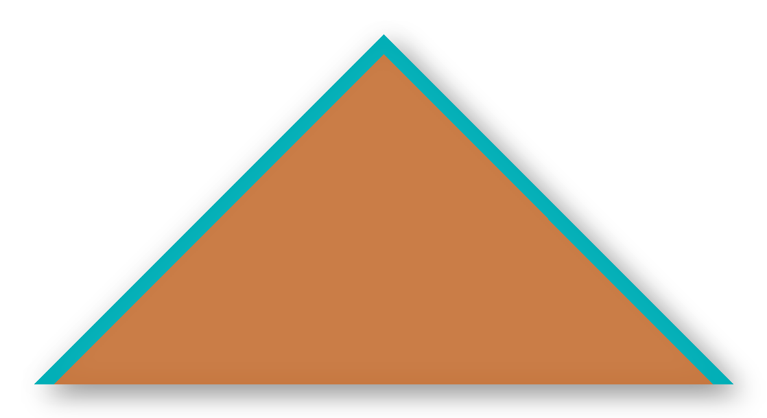Foulard scout Rouille CC23 Biais Turquoise