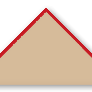 Foulard scout Sable Biais Rouge