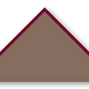 Foulard scout Taupe CC35 Biais Bordeaux