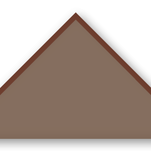 Foulard scout Taupe CC35 Biais Marron
