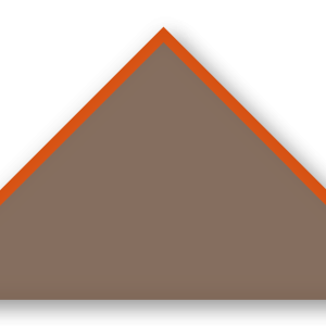 Foulard scout Taupe CC35 Biais Orange