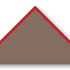 Foulard scout Taupe CC35 Biais Rouge