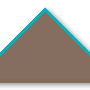 Foulard scout Taupe CC35 Biais Turquoise