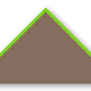 Foulard scout Taupe CC35 Biais Vert Anis