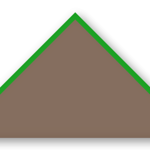Foulard scout Taupe CC35 Biais Vert Prairie