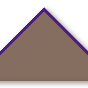Foulard scout Taupe CC35 Biais Violet