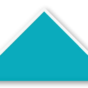 Foulard scout Turquoise CC14 Biais Blanc