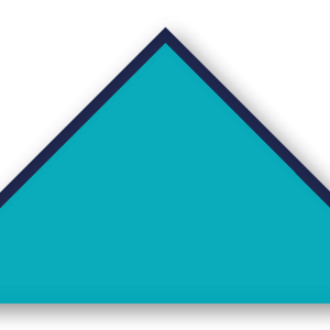 Foulard scout Turquoise CC14 Biais Bleu Marine