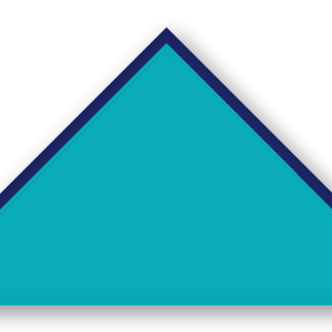 Foulard scout Turquoise CC14 Biais Bleu Nuit