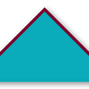 Foulard scout Turquoise CC14 Biais Bordeaux