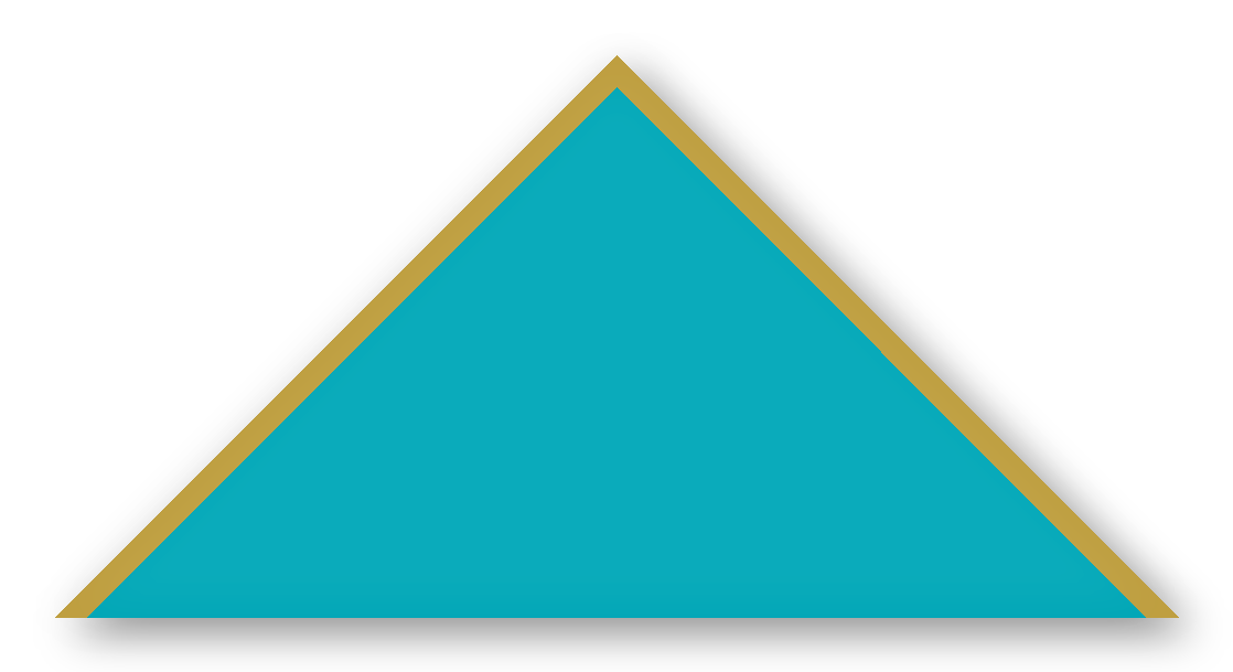 Foulard scout Turquoise CC14 Biais Dore