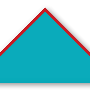 Foulard scout Turquoise CC14 Biais Rouge