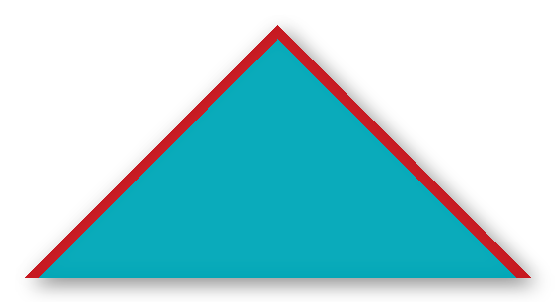 Foulard scout Turquoise CC14 Biais Rouge