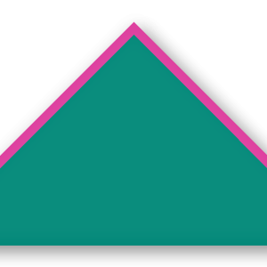 Foulard scout Vert Canard CC13 Biais Fuchsia