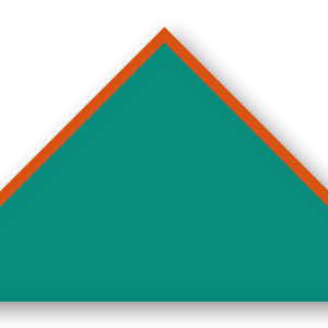 Foulard scout Vert Canard CC13 Biais Orange