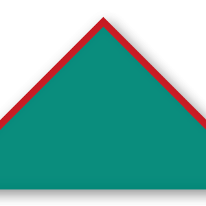 Foulard scout Vert Canard CC13 Biais Rouge