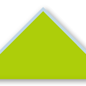 Foulard scout Vert Spring Biais Bleu Glacier