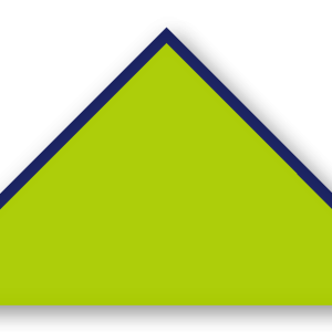 Foulard scout Vert Spring Biais Bleu Nuit