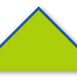 Foulard scout Vert Spring Biais Bleu Roi