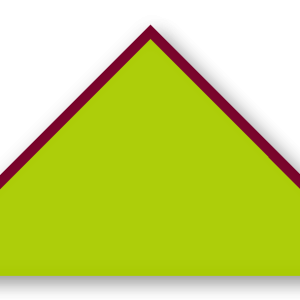 Foulard scout Vert Spring Biais Bordeaux