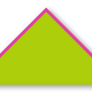 Foulard scout Vert Spring Biais Fuchsia