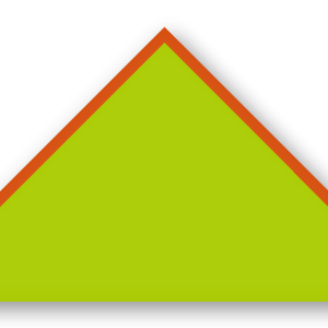 Foulard scout Vert Spring Biais Orange