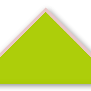 Foulard scout Vert Spring Biais Rose Pale