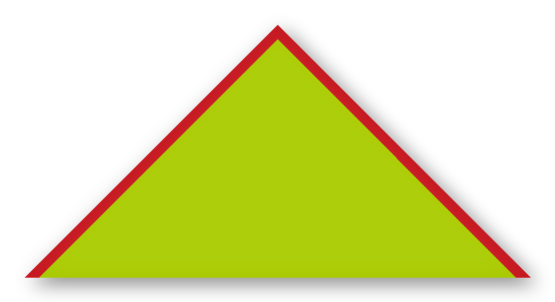 Foulard scout Vert Spring Biais Rouge