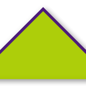 Foulard scout Vert Spring Biais Violet
