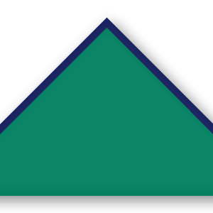 Foulard scout Vert Biais Bleu Nuit