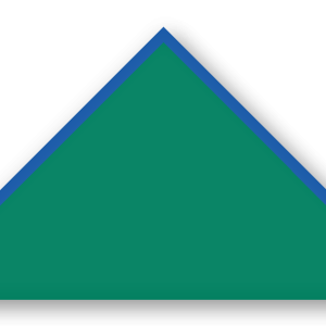 Foulard scout Vert Biais Bleu Roi