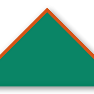 Foulard scout Vert Biais Orange