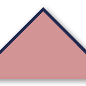 Foulard scout Vieux Rose CC41 Biais Bleu Marine