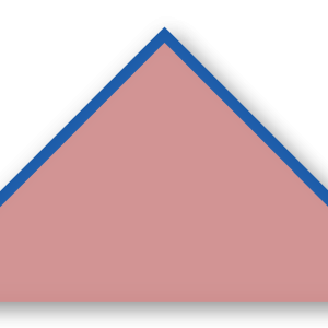 Foulard scout Vieux Rose CC41 Biais Bleu Roi